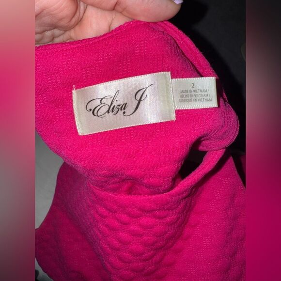 Eliza J Pink Ruffled Sheath Dress Cocktail - Picture 4 of 13